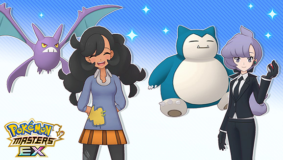 Cathy & Ronflex et Millie & Nostenfer dans Pokémon Masters EX