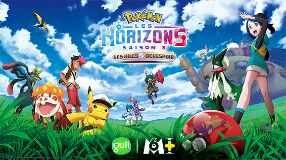 La première partie de Pokémon, les horizons – saison 3 : Les ailes de l’espoir arrive sur M6+ et Gulli