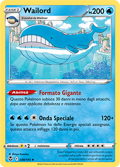 Wailord | Tempesta Argentata | Archivio delle carte GCC