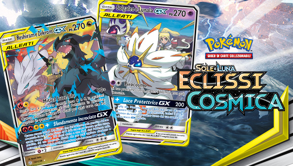 Pokémon-GX e Allenatori uniscono le forze nell’espansione Sole e Luna - Eclissi Cosmica del GCC Pokémon