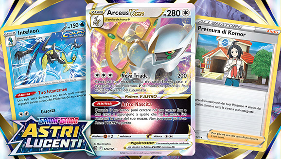 Strategia del mazzo Arceus-V ASTRO e Inteleon