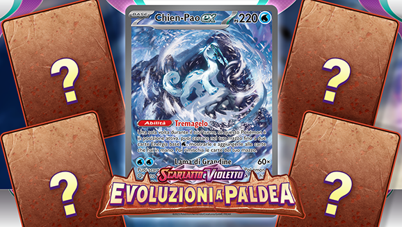 Ecco Chien-Pao-ex, Noivern-ex e altro ancora dell’espansione Scarlatto e Violetto - Evoluzioni a Paldea del GCC Pokémon