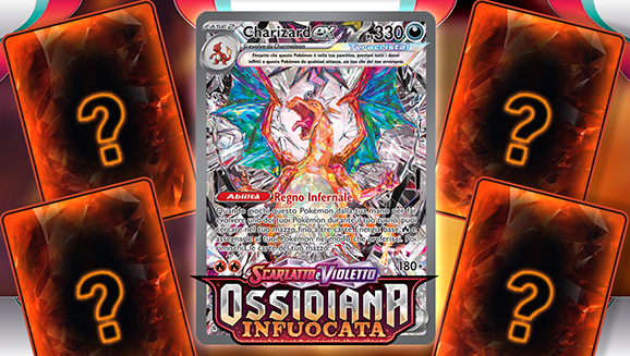 Un primo sguardo a Charizard-ex, Mawile e altre carte dell’espansione Scarlatto e Violetto - Ossidiana Infuocata del GCC Pokémon.