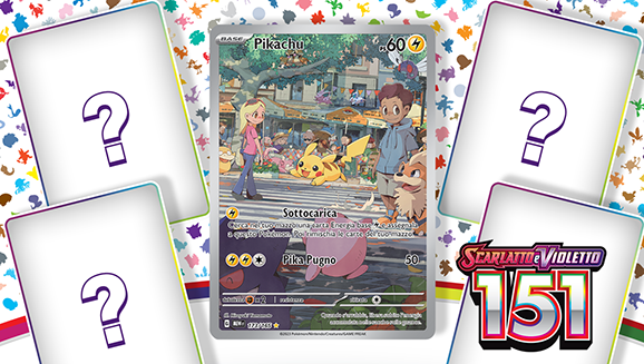 Pikachu, Alakazam-ex e altri in Scarlatto e Violetto - 151 del GCC Pokémon