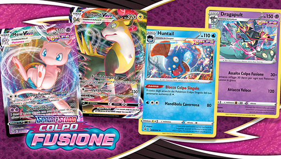 Mew-VMAX, Boltund-VMAX e molto altro ancora nell'espansione Spada e Scudo - Colpo Fusione del GCC Pokémon