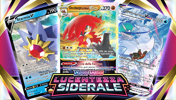 Decidueye di Hisui-V ASTRO e altro ancora nell'espansione Spada e Scudo - Lucentezza Siderale del GCC Pokémon