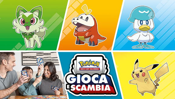 Partecipa agli eventi Gioca e Scambia presso i rivenditori del GCC Pokémon