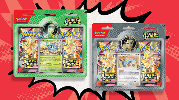 Collezione Erika dell’espansione Megaevoluzione - Ascesa Eroica del GCC Pokémon e collezione Ubaldo dell’espansione Megaevoluzione - Ascesa Eroica del GCC Pokémon