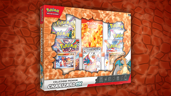 Collezione premium Charizard‑ex del GCC Pokémon | www.pokemon.it