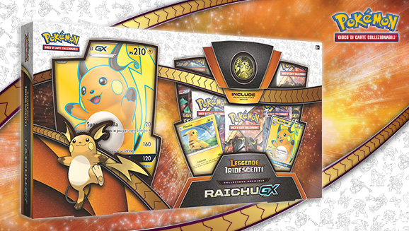 Collezione speciale Raichu-GX dell’espansione Leggende Iridescenti del GCC Pokémon