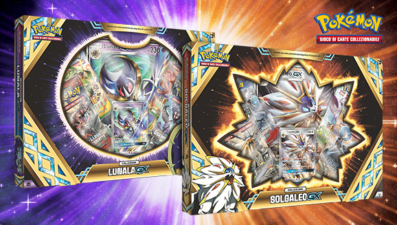 Collezione Solgaleo-GX e collezione Lunala-GX