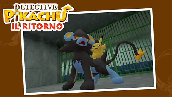 Detective Pikachu e Luxray raccolgono indizi a Ryme City