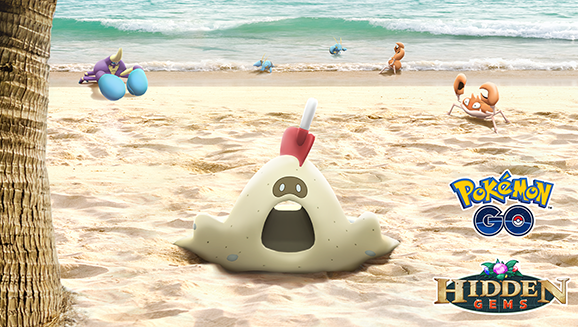 Sandygast fa il suo debutto in Pokémon GO nella Settimana in spiaggia del Festival dell’Acqua