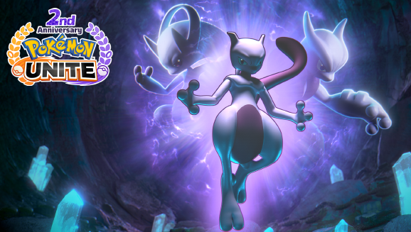 Festeggia il 2º anniversario di Pokémon UNITE con MegaMewtwo X