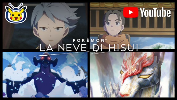 Guarda il terzo episodio di La neve di Hisui su TV Pokémon e YouTube