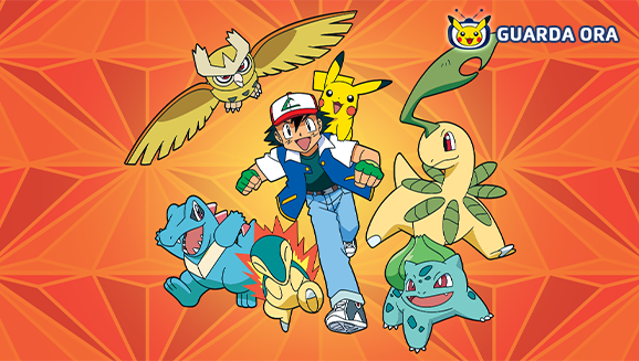Gli episodi di Johto League Champions sono disponibili su TV Pokémon