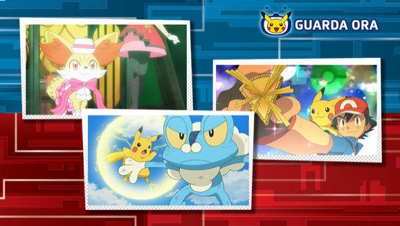 Kalos è al centro della scena insieme ad Ash, Pikachu e i loro amici nella serie animata su TV Pokémon
