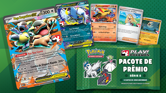 Receba Pacotes de Prêmio do Play! Pokémon — Série 8 nas Play! Pokémon Stores