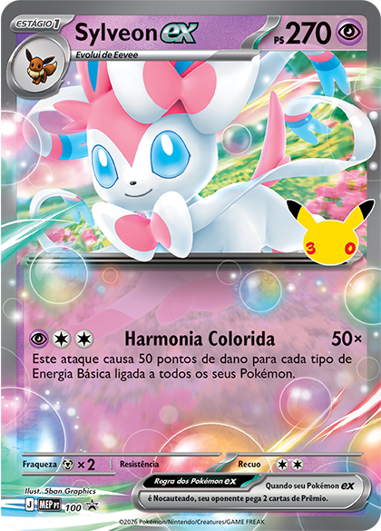 Coleção Sylveon ex e Coleção Greninja ex de Celebração de 30 Anos