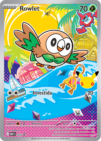 Coleção Ilustração Parceiro Inicial do Pokémon Estampas Ilustradas