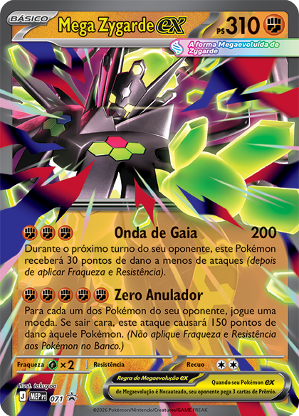 Coleção Mega Zygarde ex do Pokémon Estampas Ilustradas | www
