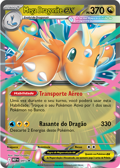 Mega Dragonite ex — carta Pokémon TCG