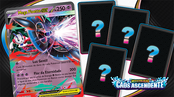 Megaevolução Caos Ascendente revela novas cartas Pokémon
