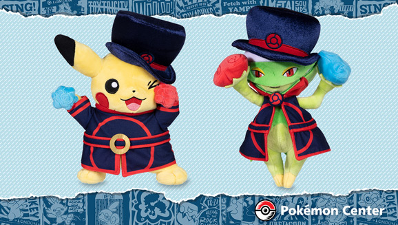 Costumed Pikachu and Roserade Plush Available Exclusively at the 2022 Pokémon World Championships