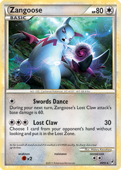 Zangoose | Call of Legends | TCG Card Database | Pokemon.com