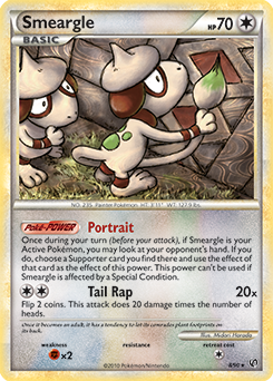 Smeargle, Céus em Evolução, Banco de Dados de Cards do Estampas  Ilustradas