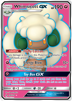 Whimsicott HP 100 Wafting Heal Seed Bomb Green Windveiled