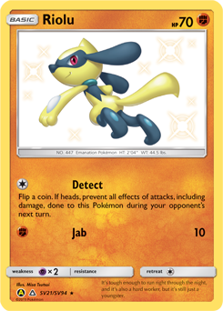 Riolu | Yellow A Alternate | TCG Card Database | Pokemon.com
