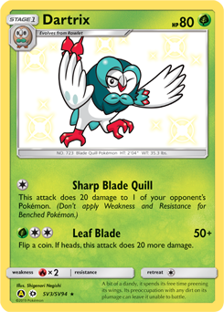 Dartrix | Yellow A Alternate | TCG Card Database | Pokemon.com