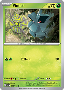 Pineco | Paldea Evolved | TCG Card Database