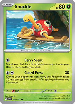 Shuckle Obsidian Flames TCG Card Database