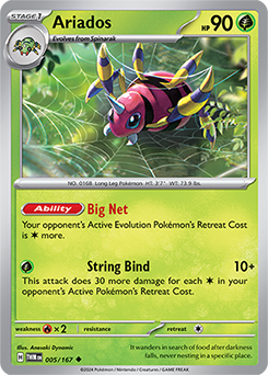 Ariados | Twilight Masquerade | TCG Card Database | Pokemon.com