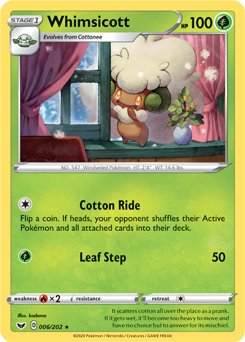Whimsicott GX 206/214 Unbroken Bonds NM Ultra Rare Full Art
