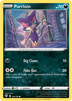Purrloin | Darkness Ablaze | TCG Card Database