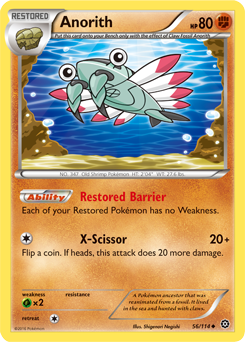 Anorith | XY&#8212;Steam Siege | TCG Card Database | Pokemon.com