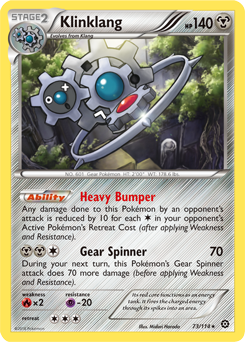 Klinklang Hp 140 Holo #73 Pokemon Card 2016 | eBay