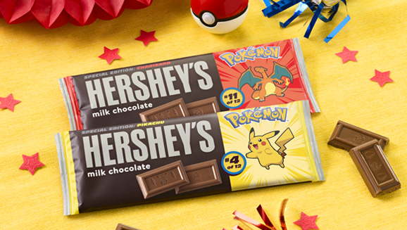 HERSHEY’S and Pokémon Team Up for Collectible Chocolate Bars and KISSES