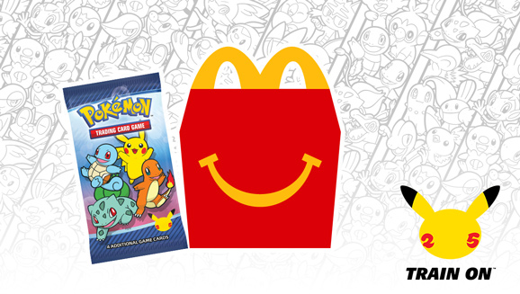 Collect 25th Anniversary Pokémon TCG Cards in McDonald’s Happy Meals
