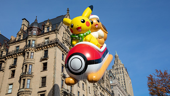 Catch Pikachu and Eevee in the Macy’s Thanksgiving Day Parade