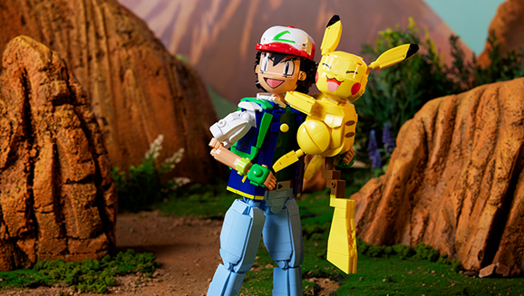 Build a Heroic Pair with Mattel’s MEGA Pokémon Ash & Pikachu: Path to Victory Set