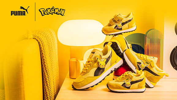 PUMA × Pokémon: Pikachu RS-X Yellow Sneakers - Adult