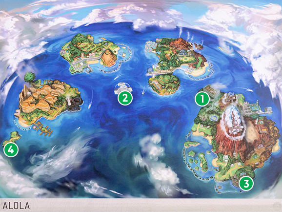 Unova Pokémon Region Maps Poster