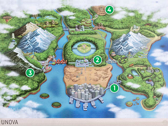 Turismo Pokémon: Região de Unova