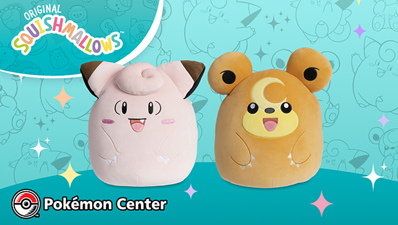 Preorder Clefairy & Teddiursa Squishmallows at Pokémon Center