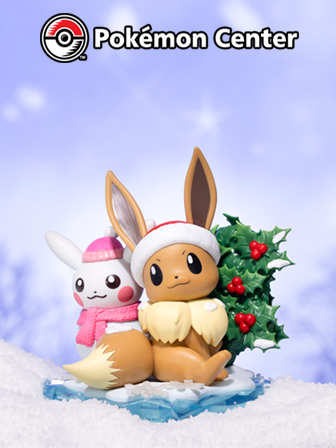 Winter with Eevee at Pokémon Center
