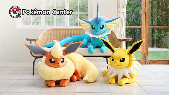 Massive Eevee Evolution Plush Leap from the Pokédex into Your Home!